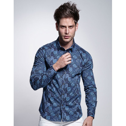 CAMISA DENIM FLOWERS
