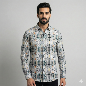 CAMISA SLIM HOMBRE,CURL,ALGODÓN/ELASTÁN.
