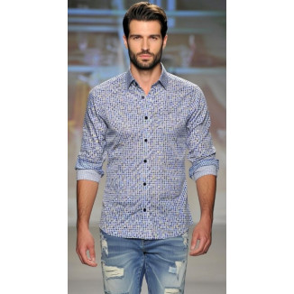 CAMISA SLIM HOMBRE,CIVIC,ALGODÓN/ELASTÁN.