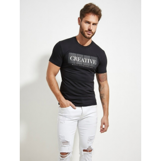 CAMISETA HOMBRE MANGA CORTA, CREATIVE,VISCOSA/ELASTÁN.