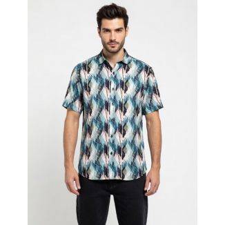 CAMISA HOMBRE MANGA CORTA, TOKIO,ALGODÓN/ELASTÁN.