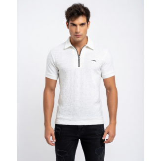 POLO HOMBRE MANGA CORTA BEIG,CUFF.