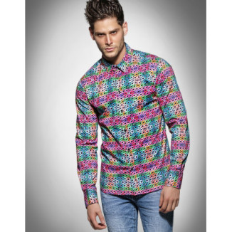 CAMISA SLIM HOMBRE THREADS,ALGODÓN/ELASTÁN.